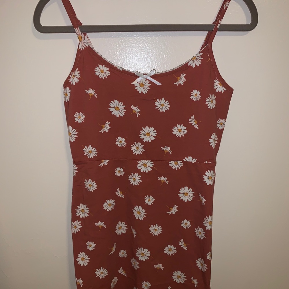 ★ red floral forever 21 bodycon